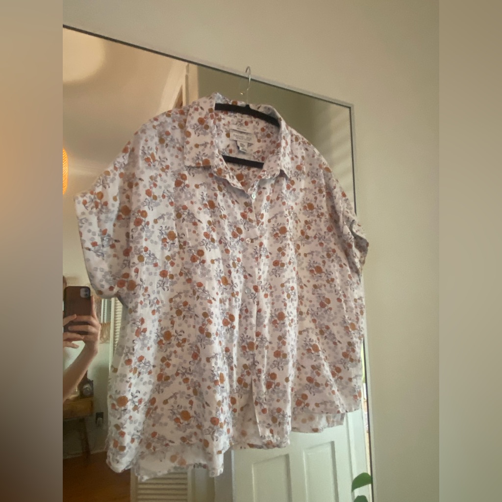 Linen Marigold Button Down